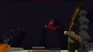 Defeating the Ender Dragon in Minecraft (Image via Mojang Studios)